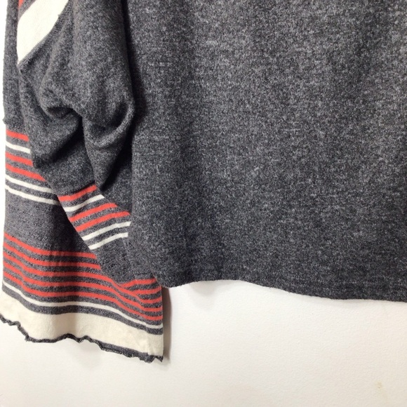Free People large sweater women grey orange - Picture 4 of 11